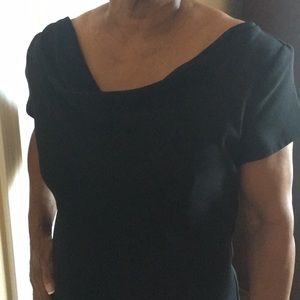 Black beaded bottom dress